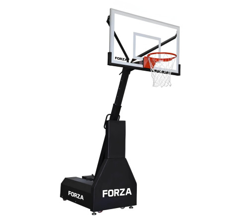 Стійка баскетбльна FORZA MicroArena 230–305 см, чорно-біла