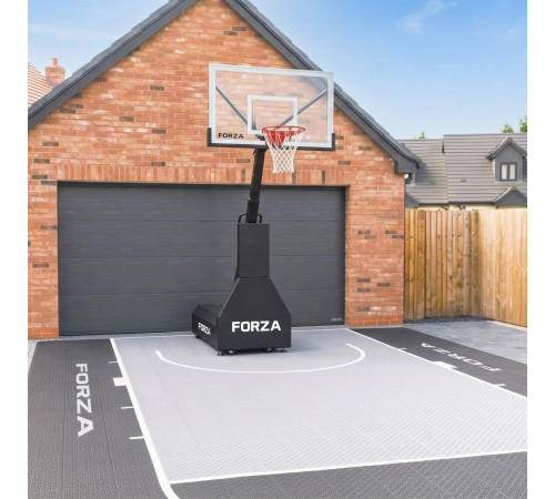 Стійка баскетбльна FORZA MicroArena 230–305 см, чорно-біла
