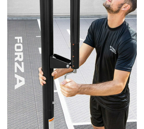 Стійка баскетбольна FORZA JS305 PRO 230–305 см, чорно-жовта