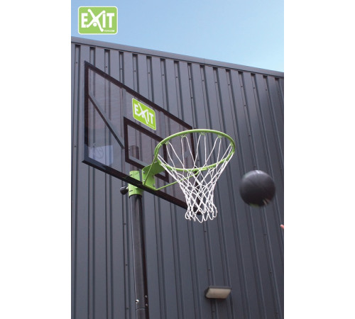Стійка баскетбольна EXIT Comet 230–305 см, чорно-зелена
