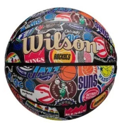 М'яч баскетбольний Wilson NBA ALL TEAM RETRO BSKT розмір 7, різнокольоровий