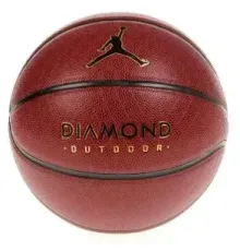М'яч баскетбольний Nike JORDAN DIAMOND OUTDOOR 8P DEFLATED розмір 7, червоний