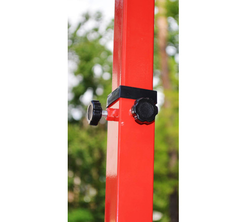 Стійка баскетбольна SBA PE003 260 см, червоно-біла