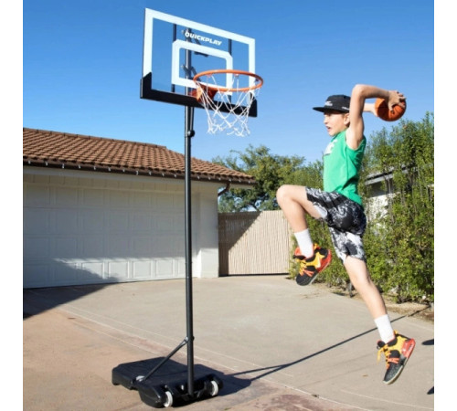 Стійка баскетбольна QUICKPLAY BALLER MINI HOOP 100–212 см, чорна