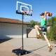Стійка баскетбольна QUICKPLAY BALLER MINI HOOP 100–212 см, чорна
