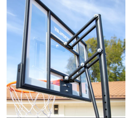 Стійка баскетбольна QUICKPLAY BALLER MINI HOOP 100–212 см, чорна