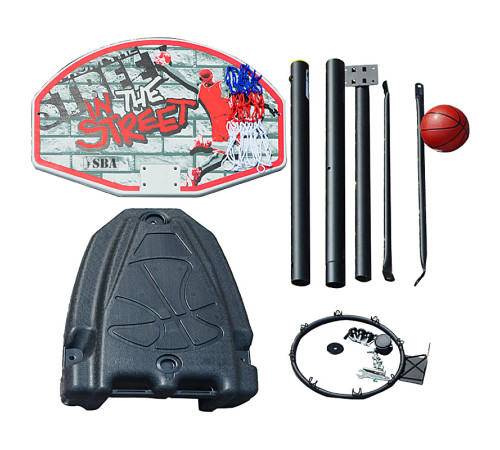 Стійка бскетбольна SBA S881R 225 см, різнокольорова