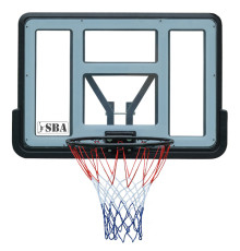 Щит баскетбольний SBA S007 110 x 75 см, чорно-сірий