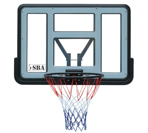 Щит баскетбольний SBA S007 110 x 75 см, чорно-сірий