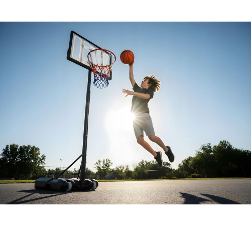 Стійка для баскетболу Neo‑Sport NS‑280 150-210 см, чорна