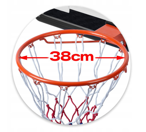 Стійка для баскетболу Neo‑Sport NS‑280 150-210 см, чорна