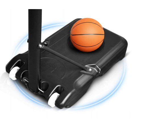 Стійка для баскетболу Neo‑Sport NS‑280 150-210 см, чорна