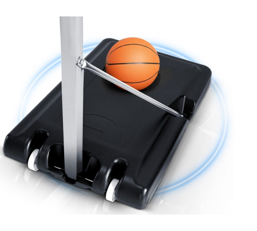 Стійка для баскетболу Neo‑Sport NS‑281 150-260 см, чорна