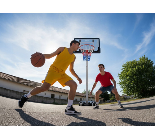 Стійка для баскетболу Neo‑Sport NS‑281 150-260 см, чорна