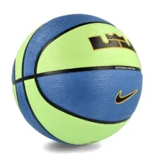 М'яч баскетбольний Nike PLAYGROUND 2.0 8P L JAMES DEFLATED LIME розмір 7