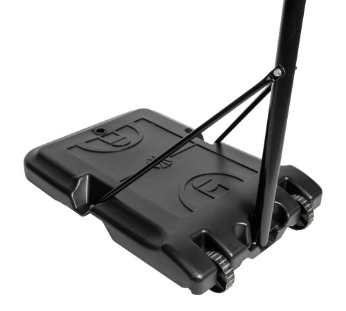 Стійка баскетбольна з м'ячем VIRTUFIT 170-215 см, чорно-біла