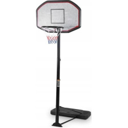 Стійка баскетбольна Costway 305 см, чорно-сіра