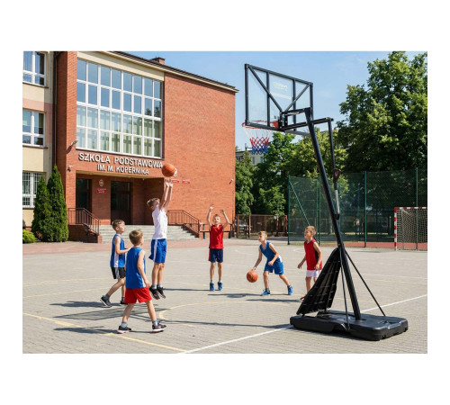 Стійка для баскетболу Neo‑Sport NS‑284 160-305 см, чорна