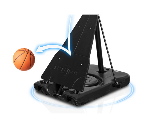 Стійка для баскетболу Neo‑Sport NS‑284 160-305 см, чорна