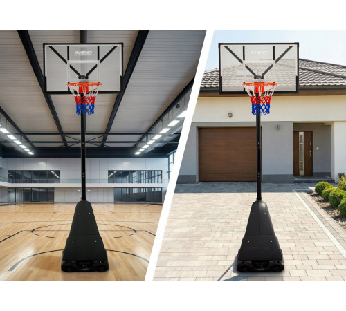 Стійка для баскетболу Neo‑Sport NS‑284 160-305 см, чорна