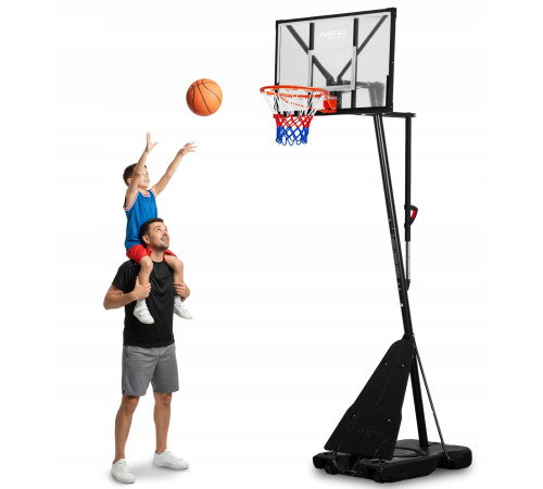 Стійка для баскетболу Neo‑Sport NS‑284 160-305 см, чорна