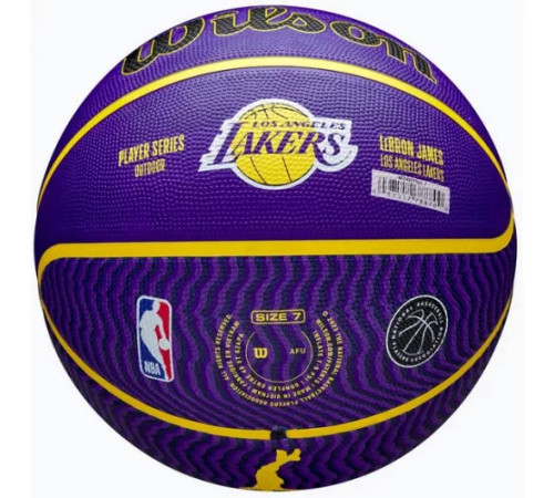 М'яч баскетбольний Wilson NBA PLAYER ICON OUTDOOR BSKT LEBRON NE розмір 7