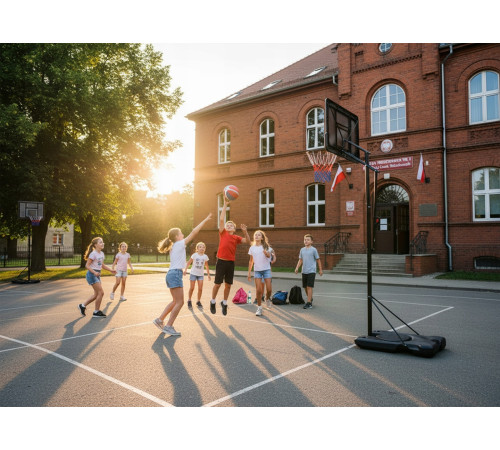 Стійка для баскетболу Neo‑Sport NS‑283 170-305 см, чорна