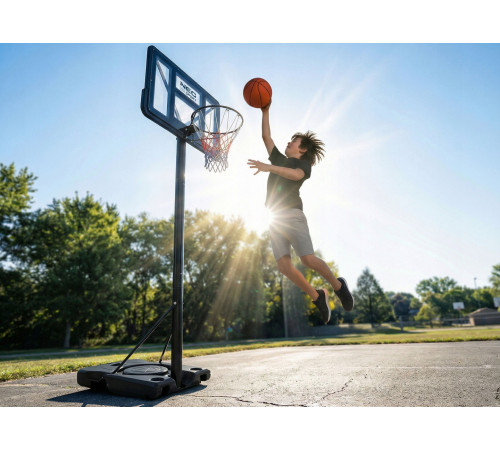 Стійка для баскетболу Neo‑Sport NS‑283 170-305 см, чорна
