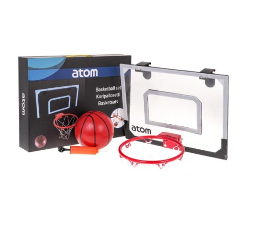 Щит баскетбольний Ramiz LC40303-3 30 x 40 см, м'яч + насос, чорно-сірий