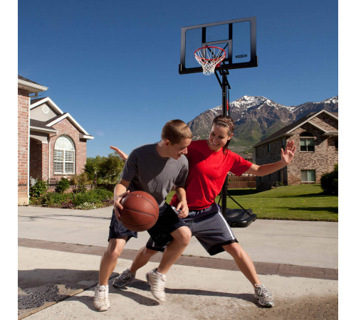 Стійка баскетбольна LIFETIME 52' SAN ANTONIO 71286 304 см, чорно-сіра