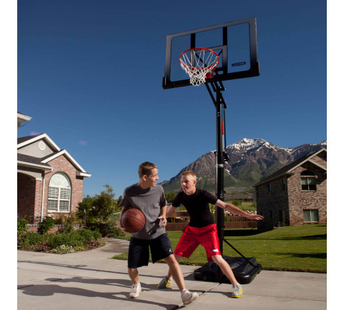 Стійка баскетбольна LIFETIME 52' SAN ANTONIO 71286 304 см, чорно-сіра