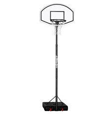Стійка баскетбольна Hudora 71627 Hornet XXL 305 см, м'яч + насос, чорно-біла