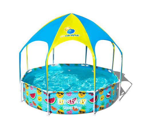 Басейн каркасний дитячий Steel Pro Frame Pool Bestway 56432 244x51 см Басейн каркасний дитячий Steel Pro Frame Pool Bestway 56432 244x51 см