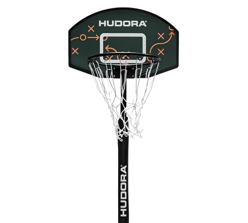 Стійка баскетбольна Hudora 71756 Playoff 205 см, чорна