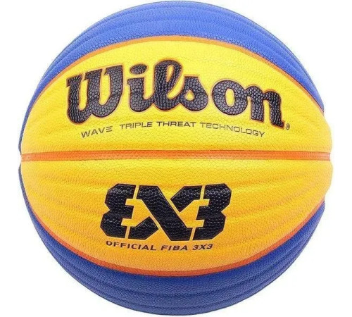 М'яч баскетбольний Wilson Fiba 3X3 game розмір 6, жовто-синій