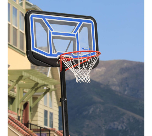 Стійка баскетбольна LIFETIME 44' LOGAN 90819 304 см, чорно-синя