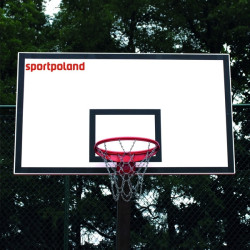 Щит баскетбольний SPORTPOLAND 180 х 105 см, чорно-білий