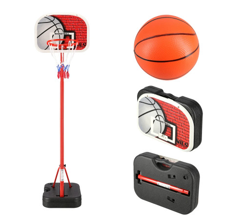 Стійка баскетбольна NILS ZDK881G 140 см, червоно-біла