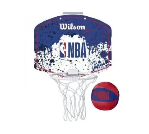 Набір баскетбольний Wilson NBA TEAM MINI HOOP NBA RWB, різнокольоровий