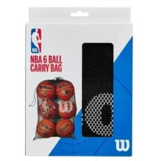 Сітка для м'ячів Wilson W NBA 6 BALL MESH CARRY BAG BK, чорна