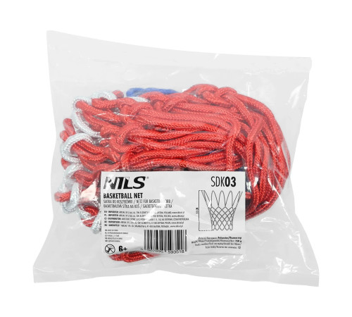Сітка баскетбольна NILS SDK03 45 см, різнокольорова