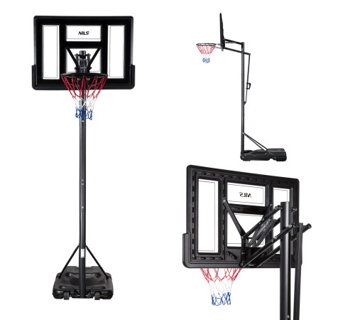 Стійка баскетбольна NILS ZDK020 305 см, чорний