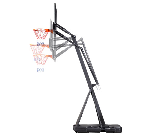 Стійка баскетбольна NILS ZDK027 305 см, чорно-біла