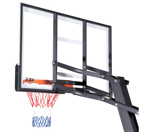 Стійка баскетбольна NILS ZDK027 305 см, чорно-біла