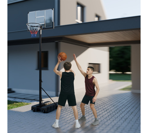 Стійка баскетбольна регульована inSPORTline Tifton 305 см, чорна