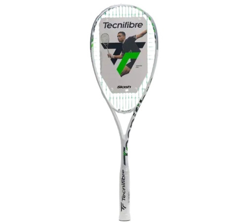 Ракетка для сквошу Tecnifibre Slash 130, біло-зелена
