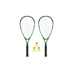 Набір для кросмінтону 2 ракетки + волани + чохол NRS001 NILS ЗЕЛЕНИЙ