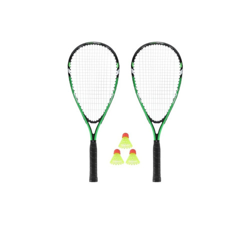 Набір для кросмінтону 2 ракетки + волани + чохол NRS001 NILS ЗЕЛЕНИЙ