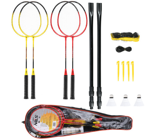 Набір для бадмінтону NILS NRZ264, жовто-червоний
