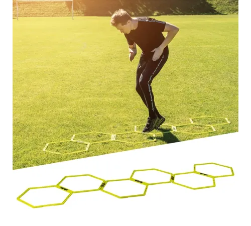 Шестикутна координаційна драбина для вправ inSPORTline HexLed Шестикутна координаційна драбина для вправ inSPORTline HexLed